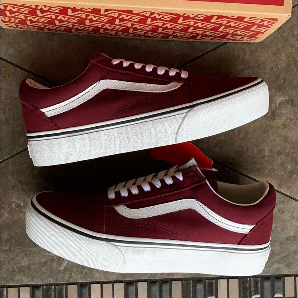 ••VANS OLD SKOOL PLATFORM Port Royale/True White W - Picture 13 of 16